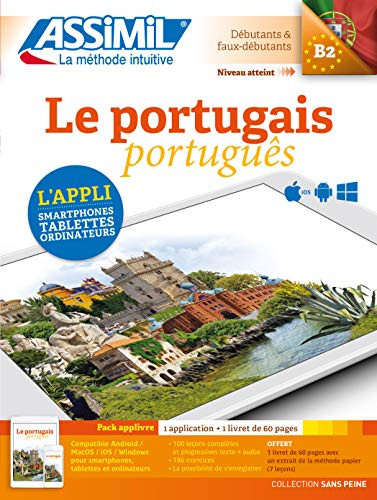 Pack App-Livre le Portugais Niveau Atteint B2 Méthode d'apprentissage de Portugais