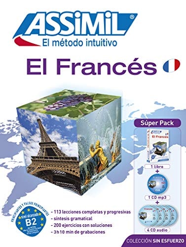 El Frances Super Pack (Book + 4 CD Audio + 1DC Mp3) Método ASSIMIL - FRANCES - Superpack (1 Libro + 4 CD Audio + 1 CD MP3)