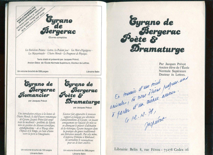 Cyrano de Bergerac, poète & [i.e. et] dramaturge (French Edition)