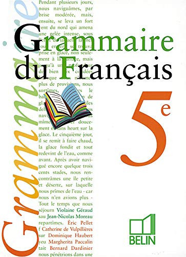 Grammaire du français 5e