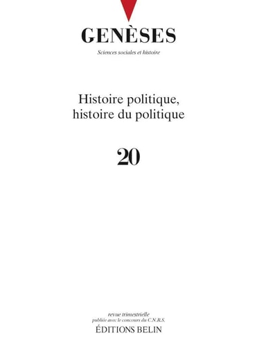Histoire politique, histoire du politique