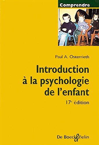 Introduction à la psychologie de l'enfant