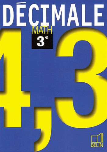 Décimale, 3e Math