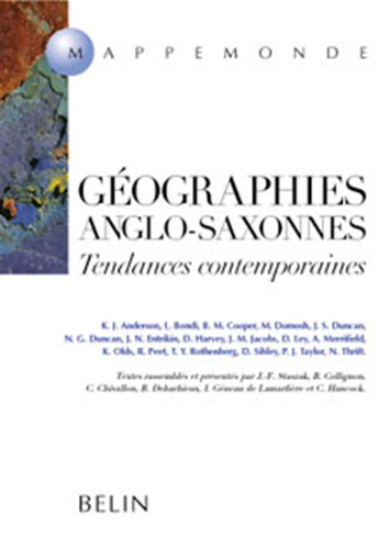 Géographies anglo-saxonnes tendances contemporaines