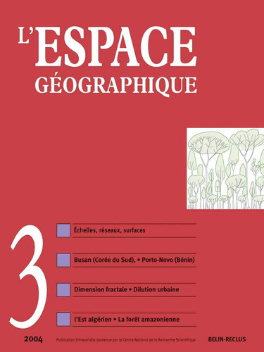 L'espace géographique - N°3: 2004
