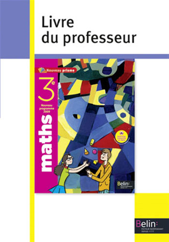 Maths 3e : nouveau programme 2009