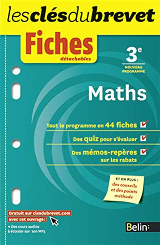 Maths 3e Fiches détachables