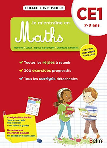 Je m'entraîne en Maths CE1 7-8 ans