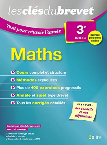 Maths 3e Tout pour réussir l'année