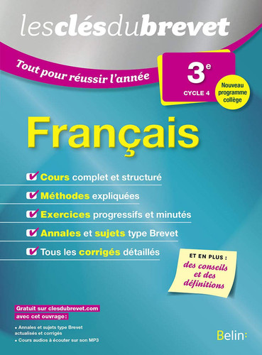 Français 3e Tout pour réussir l'année