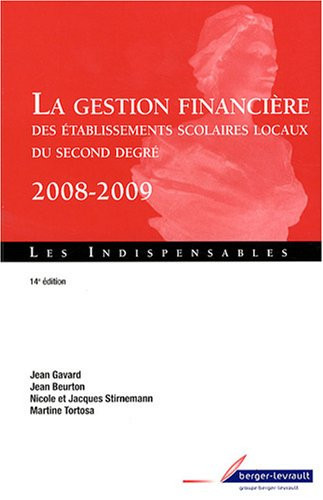 La gestion financière des établissements scolaires locaux du second degré