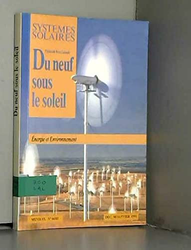 Du neuf sous le soleil