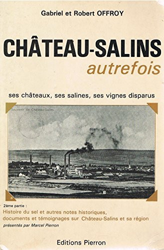 Château-Salins autrefois ses châteaux, ses salines, ses vignes disparus