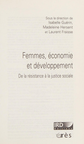 Femmes, économie et développement de la résistance à la justice sociale