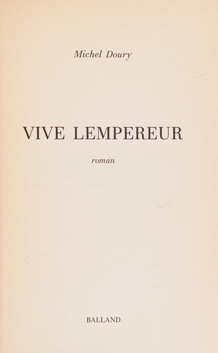 Vive Lempereur roman