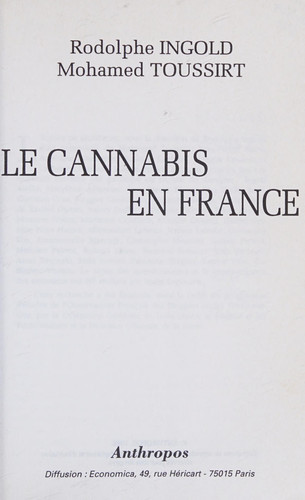 Le cannabis en France