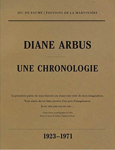 Diane Arbus une chronologie, 1923-1971