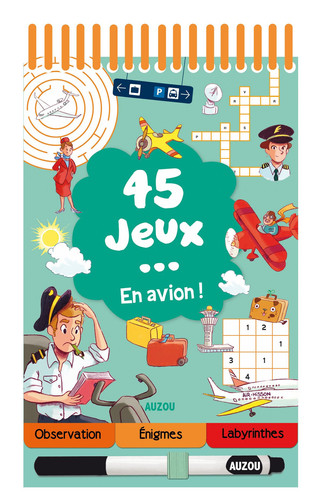 45 jeux... En avion ! Avec un stylo effaçable