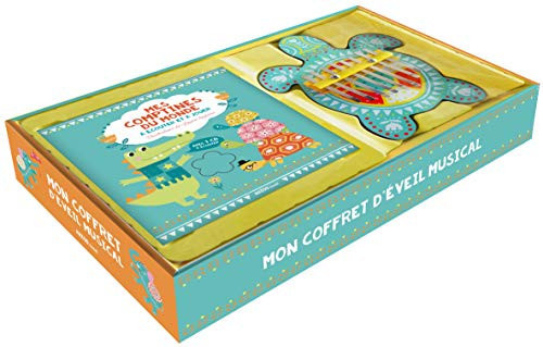Mon coffret d'éveil musical Mes comptines du monde à écouter et jouer, avec un kalimba en bois
