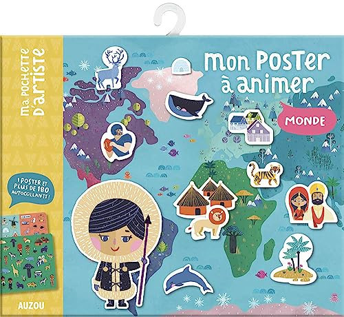 Mon poster à animer Monde Avec un poster et plus de 180 autocollants