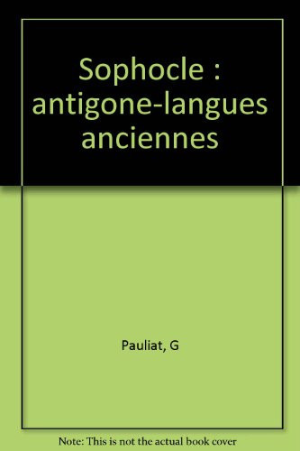 "Antigone", Sophocle