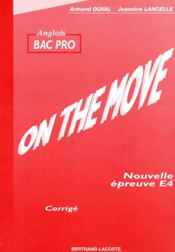 On the move anglais BAC PRO