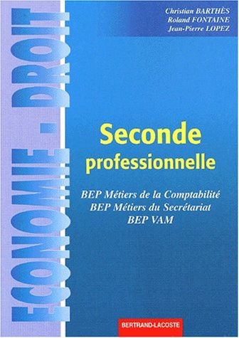 Économie et droit, seconde professionnelle BEP métiers du secrétariat, BEP métiers de la comptabilité