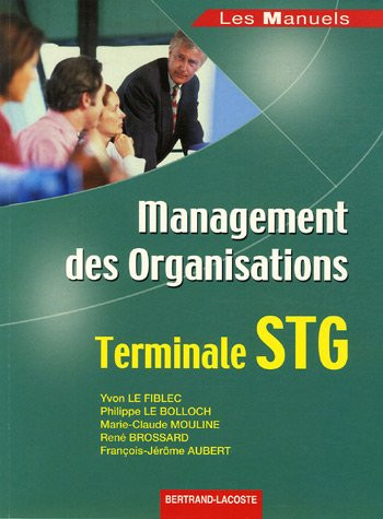 Management des organisations terminale STG