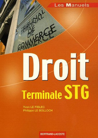 Droit terminale STG