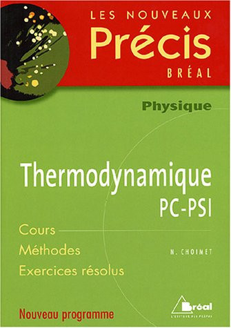 Thermodynamique PC-PSI