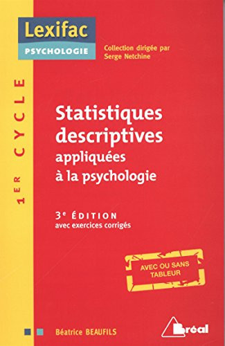 Statistiques descriptives appliquées à la psychologie