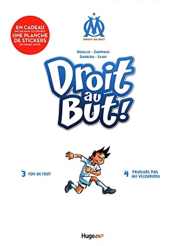 Coffret BD Droit au But ! Tomes 3 et 4 : Fou de foot ; Premier pas au Vélodrome