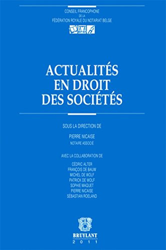 Actualités en droit des sociétés