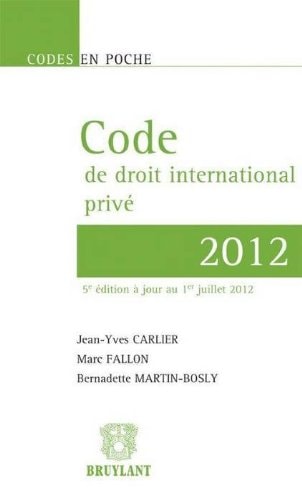 Code de droit international privé