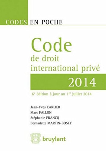 Code de droit international privé