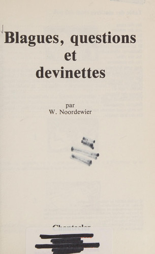 Blagues, questions et devinettes. 1