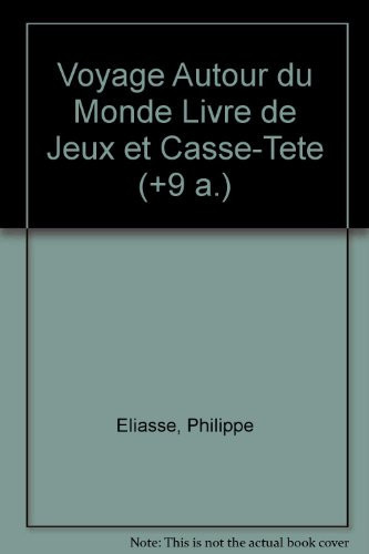 Voyage autour du monde livre de jeux et de casse-tête : à partir de 9 ans
