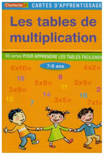 Les tables de multiplication 50 cartes pour apprendre les tables facilement
