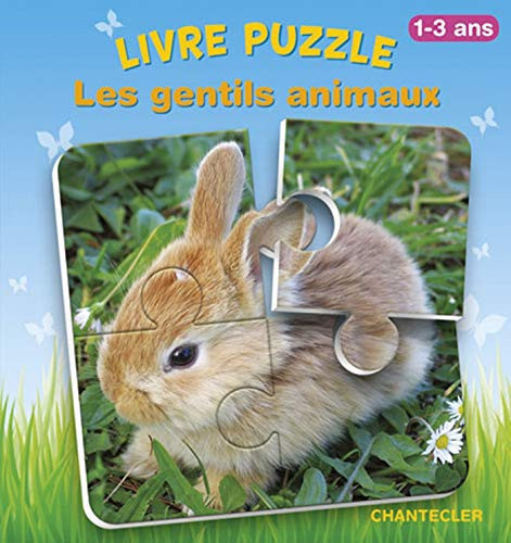 Les gentils animaux: livre puzzle: 1-3 ans