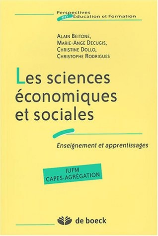 Les sciences économiques et sociales enseignement et apprentissages