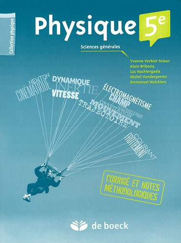 Physique 5e – Corrigé Sciences générales (2 pér./sem.)
