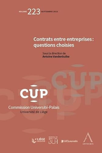 Contrats entre entreprises questions choisies