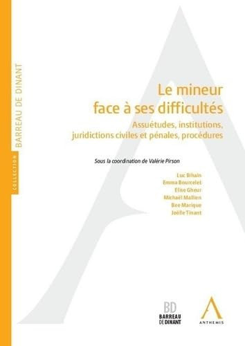 Le mineur face à ses difficultés - Assuétudes, institutions, juridictions civiles et pénales, procédures