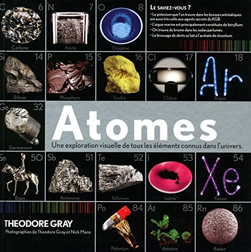 Atomes une exploration visuelle de tous les éléments connus dans l'univers