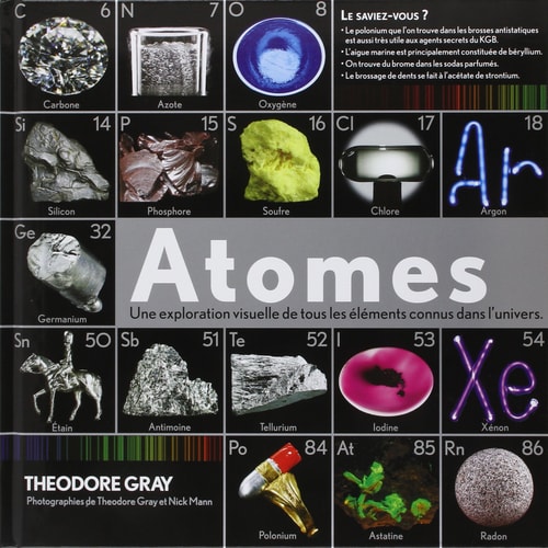Atomes une exploration visuelle de tous les éléments connus dans l'univers