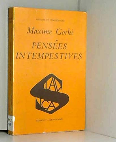 Pensées intempestives