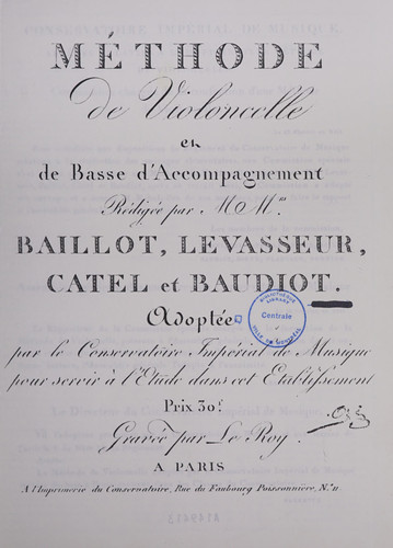 Méthode de violoncelle et de basse d'ac[c]ompagnement (Méthodes instrumentales les plus anciennes du Conservatoire de Paris) (French Edition)