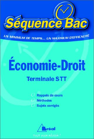 Économie, droit, terminale STT