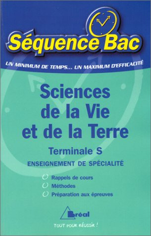 Sciences de la Vie et de la Terre, terminale S enseignement de spécialité