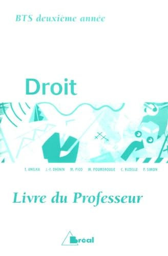 Droit, BTS deuxième année - livre du professeur